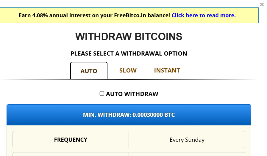 FreeBitco.in hourly claim interface