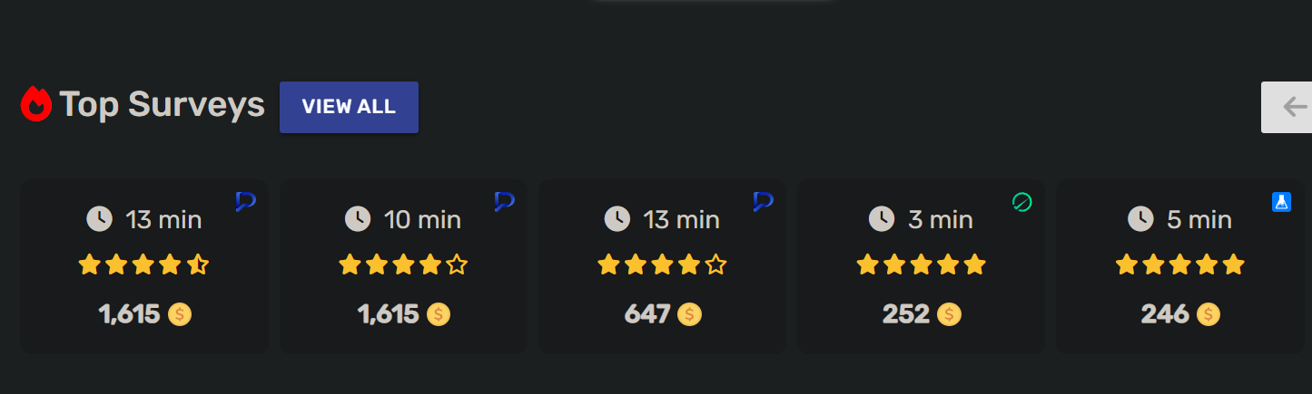 Survey Dashboard Interface