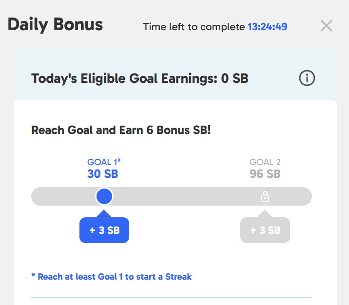 Swagbucks daily goals